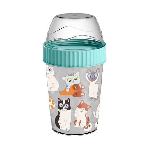 Контейнер для завтрака 440мл с декором (микс) арт. 2231066