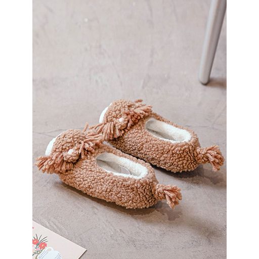 Тапочки Львёнок коричневые с задником - Halluci фото 3