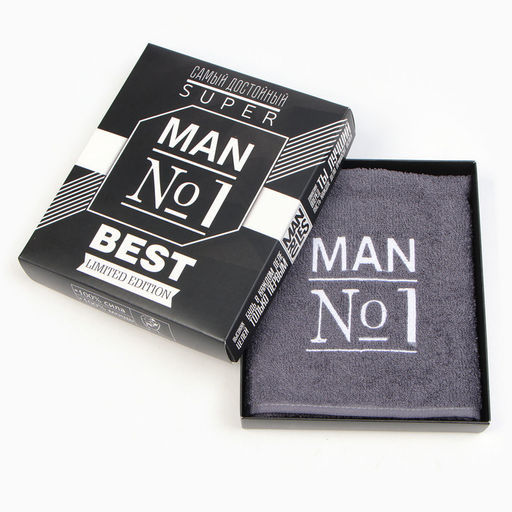 Полотенце махровое Man №1 35х50 см, 100% хлопок, 350 г/м2 - Этель фото 5