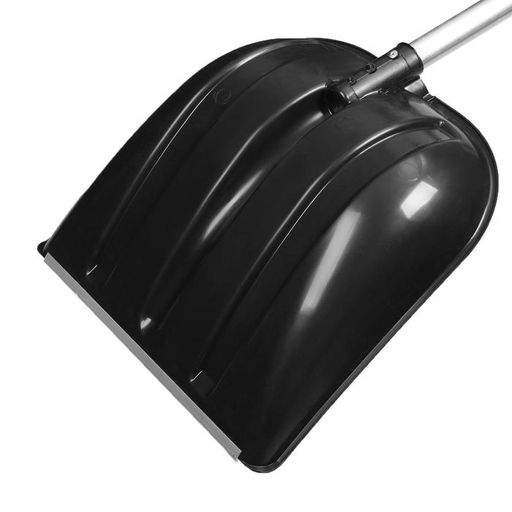 Лопата пластиковая, ковш 420 × 410 мм, с алюминиевой планкой, алюминиевый черенок, «Белый Медведь»