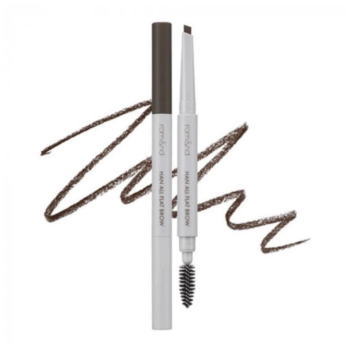 Rom&Nd Han All Flat Brow W1 Gentle Brown, 10g - Стойкий карандаш для бровей