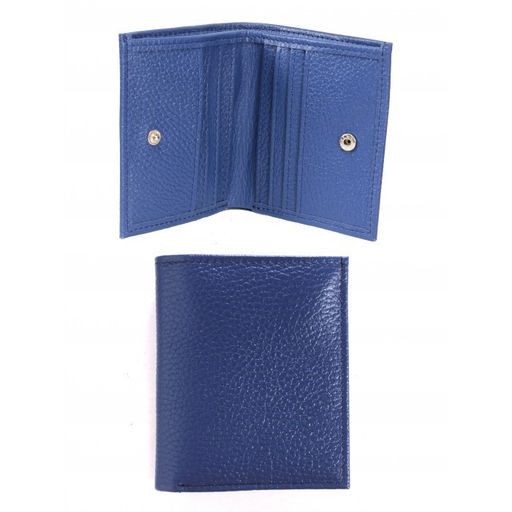 Портмоне женское Croco-ПР-905 натуральная кожа 2 отд, 8 карм, васильковый флотер (105) 265056