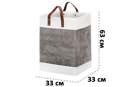 Корзина текстильная д/хранения 33*33*63 см, с ручками - Elan gallery фото 2