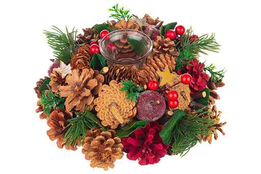 Новогоднее украшение подсвечник 22*22*11 см Тайна Рождества на 1 свечу, круг - Elan gallery фото 3