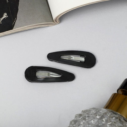 Цена за 3 шт. Невидимка для волос "Классика" (набор10 шт) 4 см, чёрный