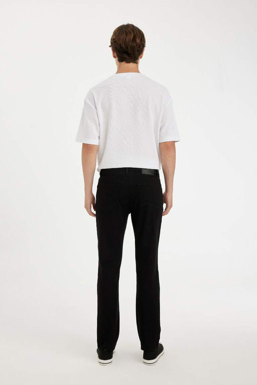 Джинсовые брюки Sergio Regular Fit Normal Mold с нормальной талией и зауженными штанинами - Defacto фото 7