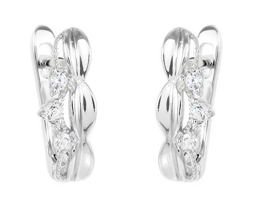 Серьги из серебра куб.циркон., МЦВ829