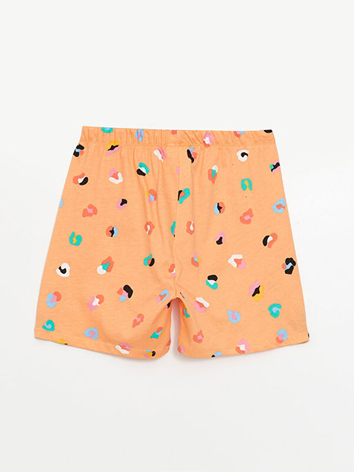 Beli Lastikli Bask?l? K?z ?ocuk Pijama ?ort - Waikiki фото 4