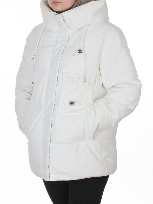 YR-6616 WHITE Куртка зимняя женская (150 гр. холлофайбер)