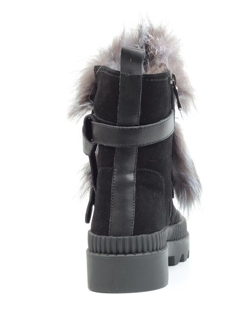 04-M20-5046 Ботинки зимние женские (натуральная замша, натуральный мех) - Фабричный китай фото 12