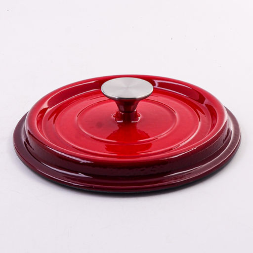 40624 Кастрюля чугун 2,3 л эмаль/покрытие красная MB (х4) - Mayer&boch фото 2