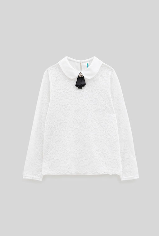 ACOOLA / Блузка детская для девочек Arife белоснежный  фото 2
