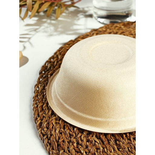 Цена за 50 шт. Миска Ecolife, 500 мл, d=15,5 см, сахарный тростник