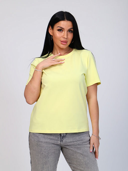 Футболка базовая_715/желтый - Ihomelux фото 5