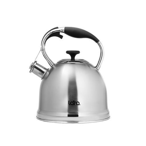 Чайник LARA (зеркальный) 3,3л, индукционное капсулированное дно, свисток с кноп. мех. (LR00-75)  фото 7