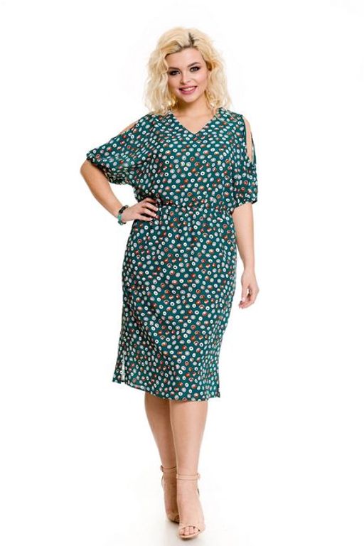 Платье 743 изумрудный - Novita фото 3