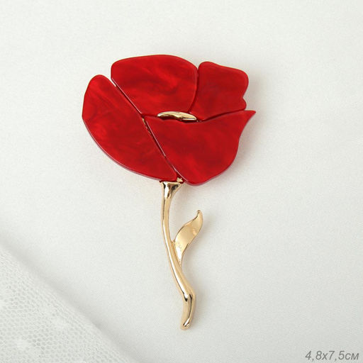 Брошь Магнолия / 3853-1 /уп 12/