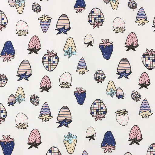 Цена за 150 шт. Ткань Сатин «Ягоды», ш.160 см, 100% хлопок, 160 г/м²