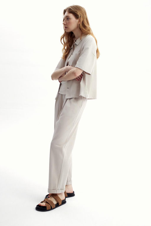 ЕВТ 4132/серо-бежевый брюки жен