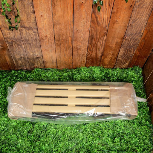 Лавочка садовая «Альтернатива», 120×40×42 см, пластик, МИКС