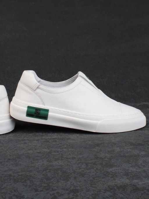 03-0121-01 WHITE Полуботинки спортивные мужские (натуральная кожа) - Фабричный китай фото 10