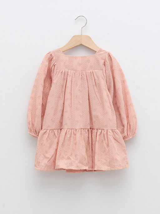 Kare Yaka Uzun Kollu K?z Bebek Elbise - Waikiki фото 2