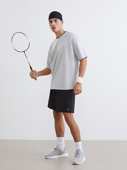 Bisiklet Yaka K?sa Kollu Erkek Sweatshirt