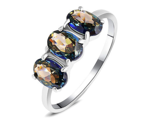 Кольцо, мистик кварц синий, Порыв