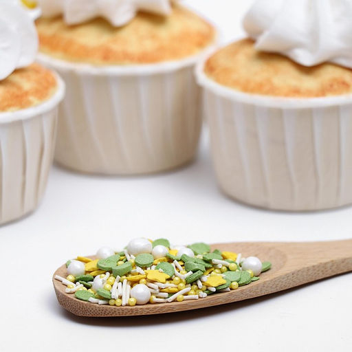 Цена за 2 шт. Посыпка кондитерская Микс: зеленый, желтый, белый, 50 г - Кондимир фото 3