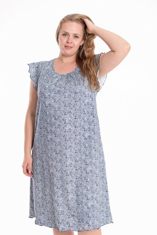 Сорочка М324318сб синий/белый - Елена фото 4