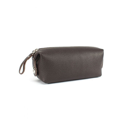 Косметичка Croco-К-721 натуральная кожа (1 отдел), коричневый флотер (116/1) 265364