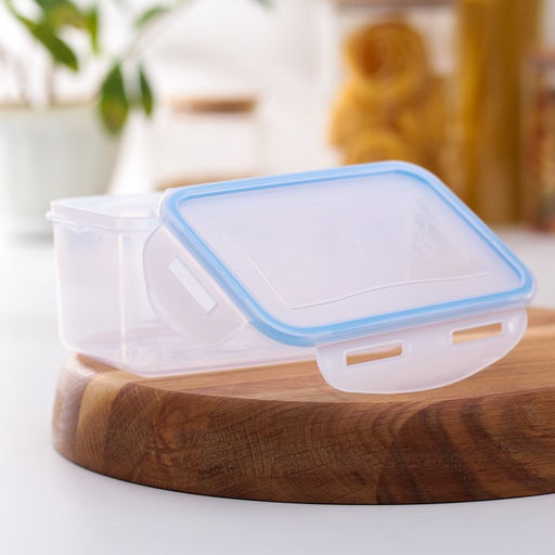 Контейнер для хранения еды Good & Good, 800 мл, с герметичной крышкой, пластик, прозрачный