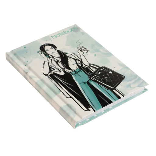 Блокнот А7, 64 листа в клетку Модница, твёрдая обложка, блок офсет - Calligrata фото 2