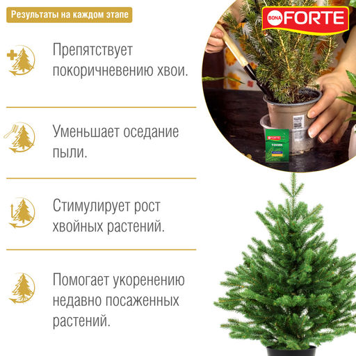 Средство тоник сухой "Bona Forte" для хвойных растений пак.15г