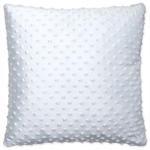 Подушка декоративная 40х40 см, Плюш белый