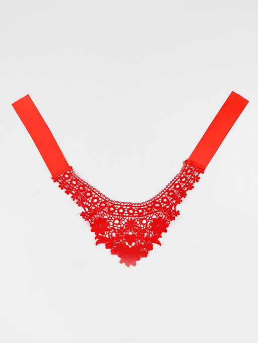 Карнавальный набор «Девица-красавица»: воротник, баска с цветами