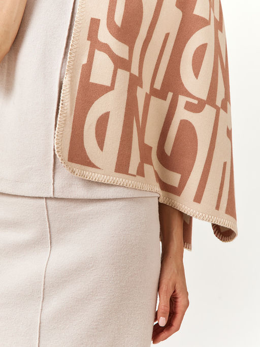 в составе ШЕРСТЬ  и КАШЕМИР Большой, мягкий, теплый  двусторонний палантин - Tantino фото 8