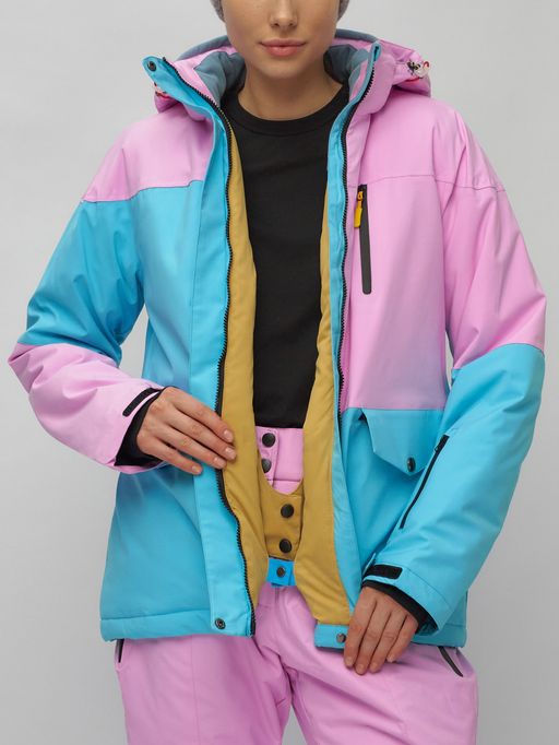 Горнолыжный костюм женский фиолетового цвета 02302F - Chunmai фото 18