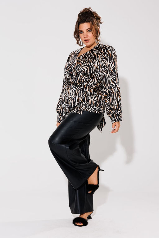 Блуза ANELLI 1735 африканская зебра  фото 8