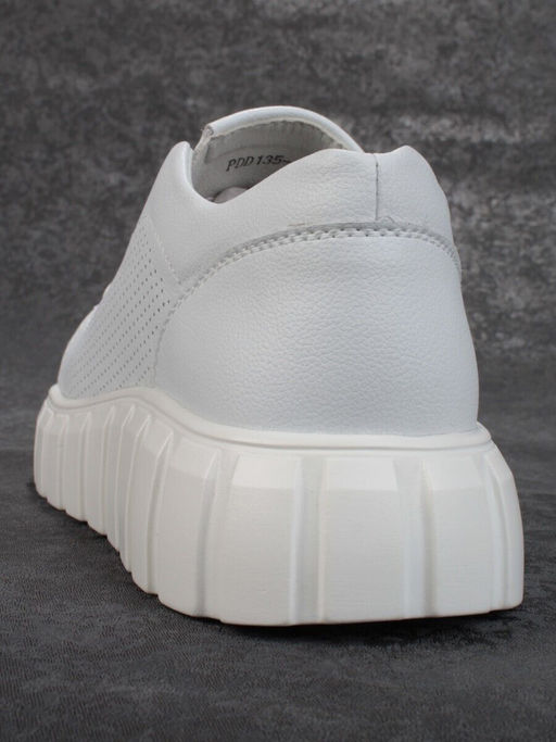 03-PDD135-1 WHITE Полуботинки женские (натуральная кожа) - No name фото 7