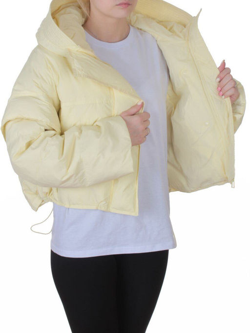 9518 YELLOW Куртка пуховая зимняя женская (пух)