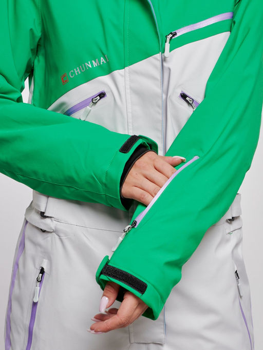 Горнолыжный комбинезон женский зимний зеленого цвета 2326Z - Mtforce фото 14