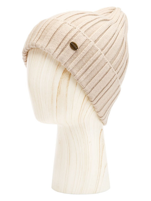 Шапка жен. каш+шерсть+виск LB-N88043 beige