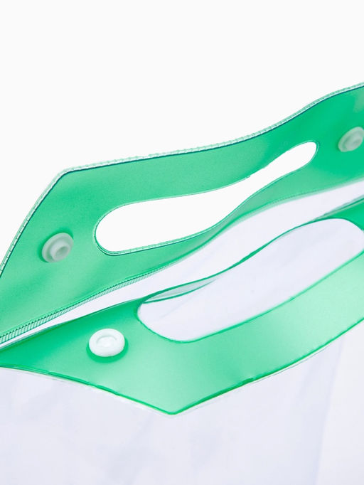 Цена за 2 шт. Косметичка на кнопках для бассейна, с ручками, прозрачная/зелёная