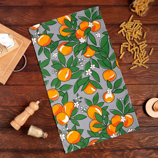 Цена за 2 шт. Полотенце кухонное Доляна Orange 35×60 см, 100% хлопок, 160 г/м²