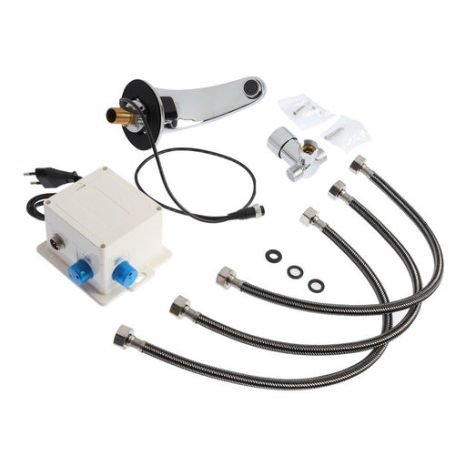 Смеситель для раковины ZEIN ZC-011, сенсорный, цинк, хром