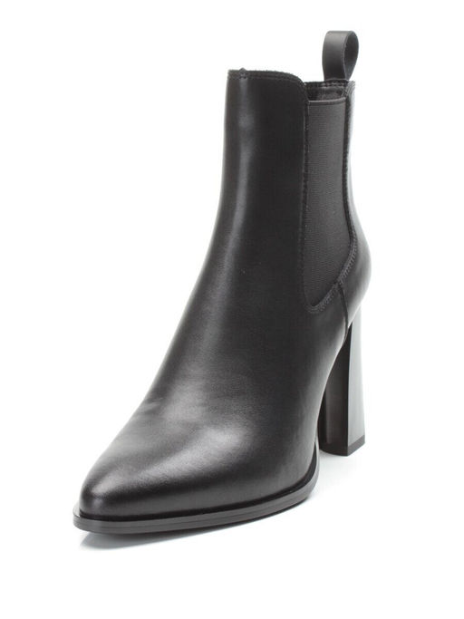 01-PCT168-1 BLACK Ботинки Челси демисезонные женские (натуральная кожа, байка) - Фабричный китай фото 6