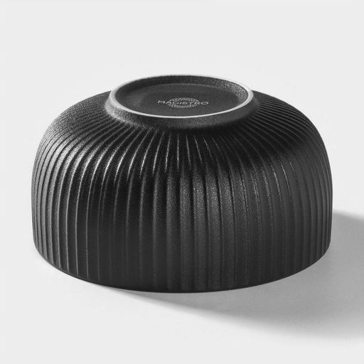 Миска Magistro Line, 850 мл, d=15 см, фарфор, чёрная