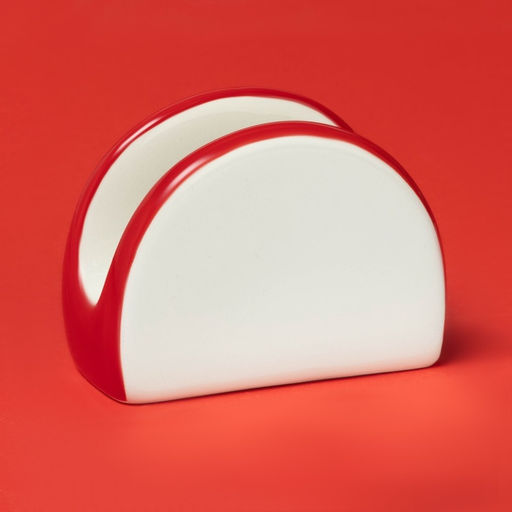 Салфетница новогодняя Доляна «Волшебное дерево», 9.5×4.5×7 см, доломит, белая, красная