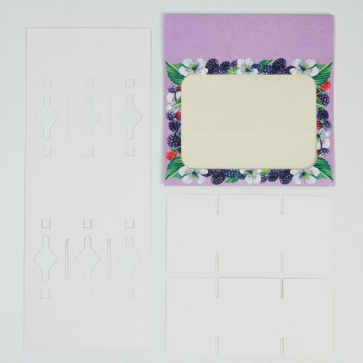 Цена за 5 шт. Коробка под 9 конфет, кондитерская упаковка «Ягодный рай», 15.2 х 20 х 5 см